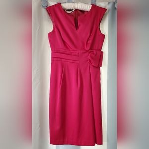 London Times Dress Bright Pink